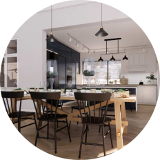 Wizualizacja jadalni